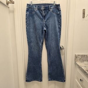 Women's Aerie jeans/ jegins, blue,Sz L, pre-owned in good condition